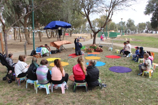Family Activities at Beit Eshel Park. (Photo: Yoav Devir, KKL-JNF Photo Archive)